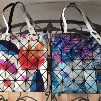 Handbag with Geometric Patterns